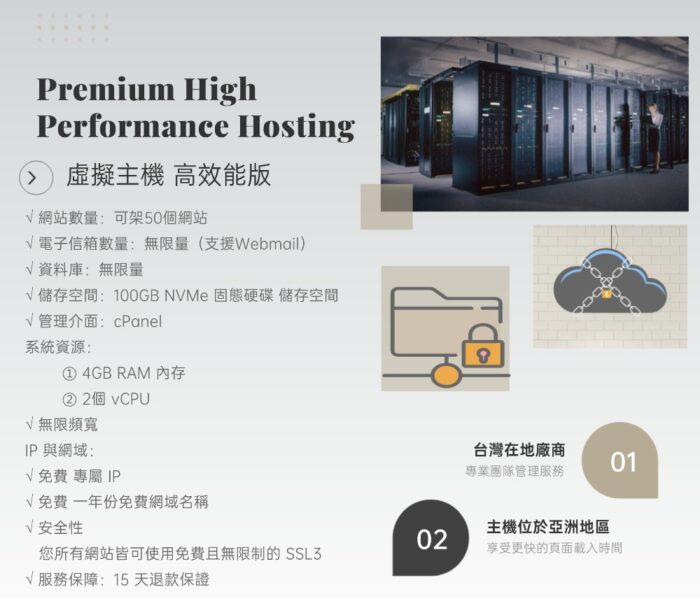 a052-3 虛擬主機 (適用於網站架設及收發電子郵件):圖片 1