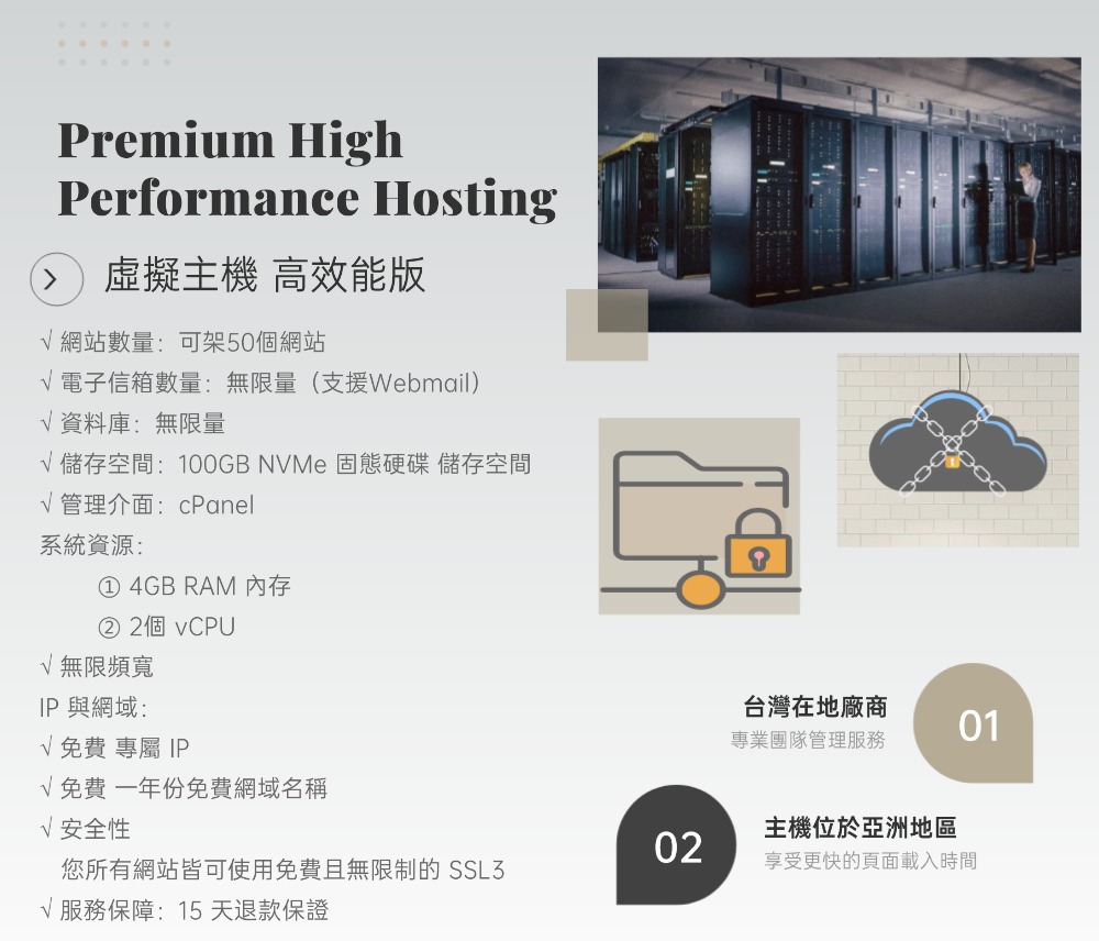 a052-3 虛擬主機 (適用於網站架設及收發電子郵件):圖片 1