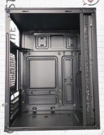 【簡約商務辦公】黑金鋼迷你電腦機殼 M-ATX｜霧面黑鋼質外殼｜高效散熱 × 輕巧實用｜裝機首選：圖片 3