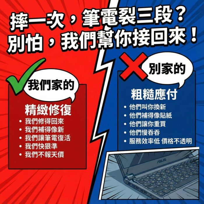 【筆電轉軸斷裂維修】各大品牌筆電專修｜轉軸鬆動／外殼上蓋破裂／螺柱爆框｜環亞樹脂金屬膠結構補強｜開合卡卡快速修復｜不拆主機、不傷機殼｜硬碟記憶體升級：圖片 2